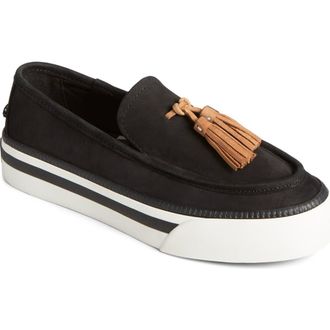 Sperry Top-Sider Sea Sailor Tassel Platform Loafer Sneaker in Black at Nordstrom Rack, Size 7.5