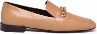 Tory Burch Mocassino - Dames - Loafers - Beige - 39 EU - Leer - Schoenen