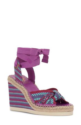 Vince Camuto Bealie Platform Wedge Sandal in Orchid Multi at Nordstrom, Size 6.5