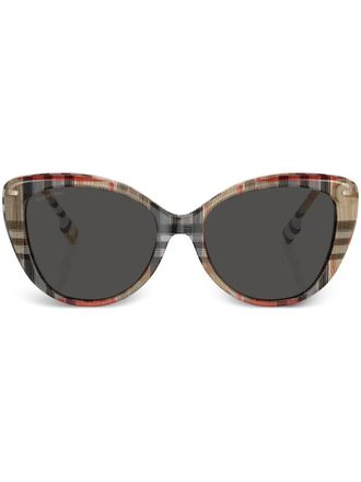 Burberry Sunglasses Occhiali da sole Vintage Check cat-eye - Marrone