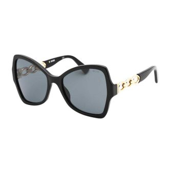 Moschino Womens/Ladies Butterfly Sunglasses (Black) - One Size