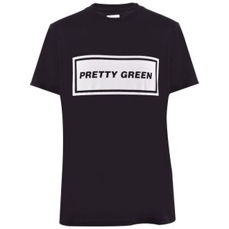 Pretty Green Heren Iconisch T-Shirt (Zwart)
