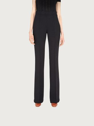 Ferragamo High-Waist Flared Trousers - Black