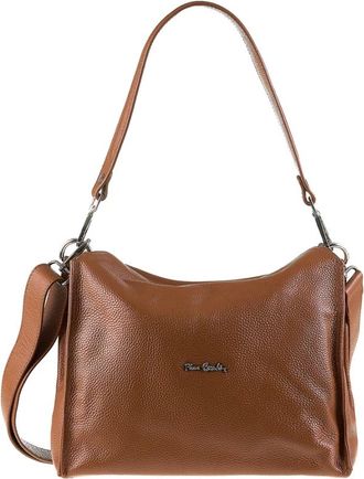 Pierre Cardin Schoudertas - Dames - Tassen - Bruin - Maat: ONE Size Katoen