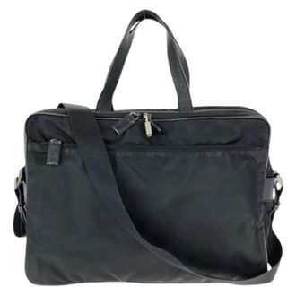 Prada Pre-owned Tessuto Saffiano 2way Briefcase - - Pre-owned - Uomo - Nero - ONE SIZE