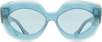 Agent Provocateur Edena Turquoise Pearl Womens Sunglasses Blue Size 57