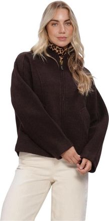 Selected Dames, Jassen, Bruin, Maat: M Wol