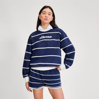 Ellesse Sweatshirt ELLESSE TAGGIA SWEATSHIRT, Damen, Gr. 36, dunkelblau, of, Obermaterial: 85% Baumwolle, 15% Polyester, normal, Rundhals, Sweatshirts Sweatsh