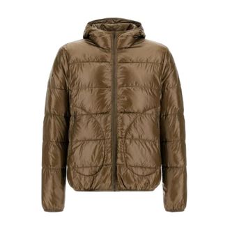 Herno Ultralichte Nylon Bomberjack - Heren - Gewatteerde jassen - Bruin - XL - Nylon - Jassen