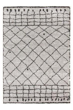 AFK Living Alfombra gruesa y confortable gris 200 x 290 cm