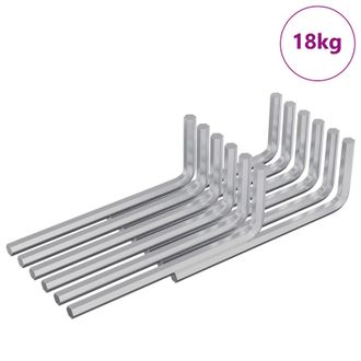 vidaXL Llave Hexagonal 4675 Pcs Plateado 20 X 52 Mm Acero Vidaxl