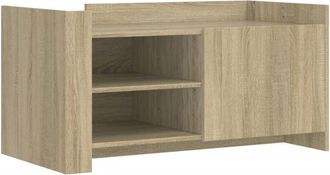 vidaXL Coffee Table Sonoma Oak 100x50x50 cm Engineered Wood Vidaxl
