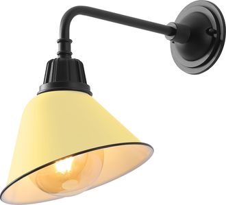 Jonathan Y Designs Croydon 9.63 1-Light Farmhouse Industrial Indoor/Outdoor Iron LED Gooseneck Arm Outdoor Sconce