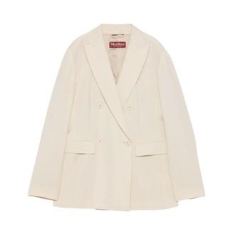 Max Mara Jassen, Dames, Beige, L, Giacca Lunga
