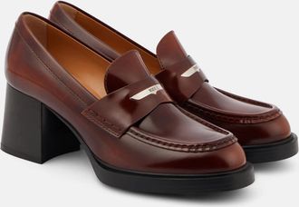 Tod's 65 leather loafer pumps