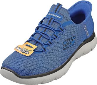 Skechers Slip-ins Summits Vegan Mens Fashion Trainers in Blue Black - 11 UK