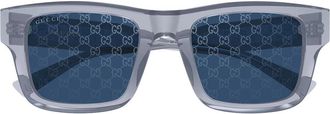 Gucci Sunglasses Gg2072 Sa 004 Gray/Blue Monogram Men