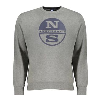 North Sails Sweatshirts, male, Gray, Size: 2XL Long Sleeve Sweatshirt
