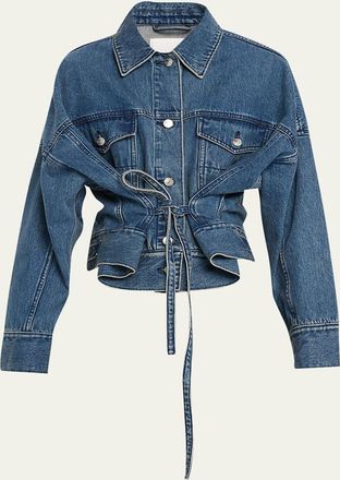 3.1 Phillip Lim Boxy Self-Tie Denim Jacket
