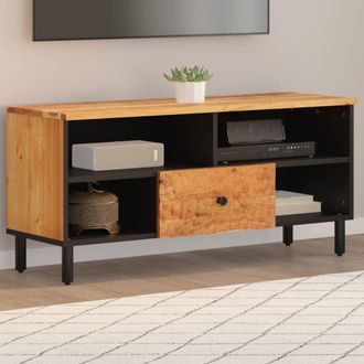 vidaXL Vidaxl - Mueble De Tv Madera Maciza De Acacia 100x33x46 Cm