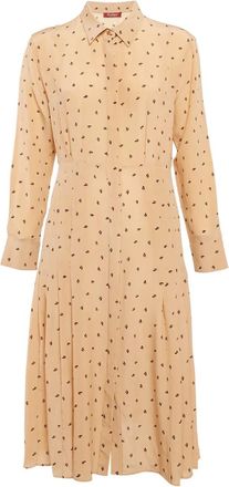 Max Mara Geplooide jurk - Beige