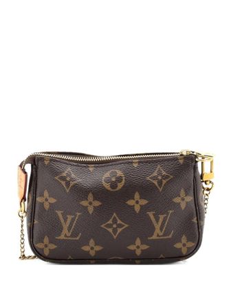 Louis Vuitton Pochette Accessoires Monogram Canvas Mini clutch bag - Bruin