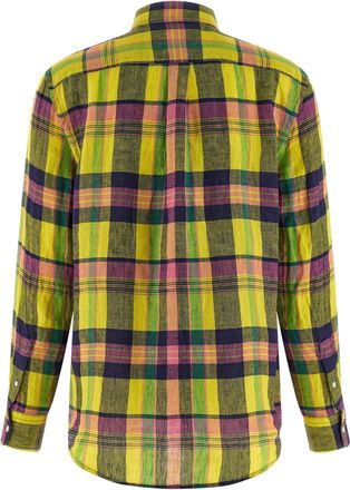 Polo Ralph Lauren Checked Linen Shirt - Yellow