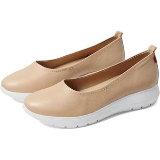 Marc Joseph New York James Street Flats Womens Nude Napa Leather HTAT1064