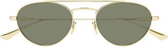 Saint Laurent Sunglasses Sl 97 004 Gold/Green Unisex