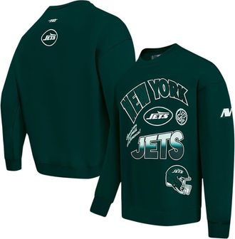 Pro Standard Mens Pro Standard Green New York Jets Turn It Up Drop Shoulder Pullover Sweatshirt at Nordstrom, Size Large