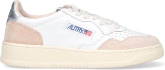 Autry White Medalist Suede Overlays Sneakers