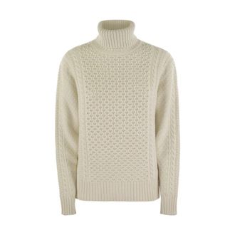 Fabiana Filippi Turtleneck Trui - Dames - Coltruien - Wit - XS - Wol - Truien & Vesten