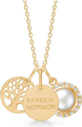 Frk. Lisberg Accessoires, Dames, Geel, S, Oma Ketting met Symbolische Hangers