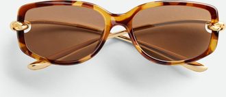 Bottega Veneta Occhiali Da Sole Rettangolari Knot - Bottega Veneta