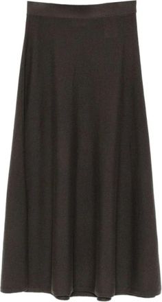 Lisa Yang Torie Skirt - Dames - Midirokken - Bruin - S - Kasjmier - Rokken