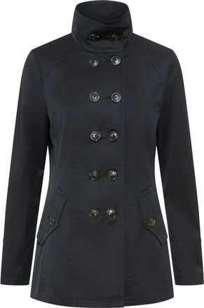 Fuchs Schmitt Fuchs Schmitt, Jassen, Dames, Blauw, XL, Katoen, Kort jasje met opgestikte zakken