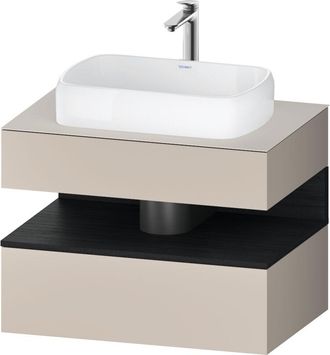 Duravit Duravit - Qatego Consola Mueble Bajo Lavabo, 1 Extra&iacute;ble, 1 Caj&oacute;n