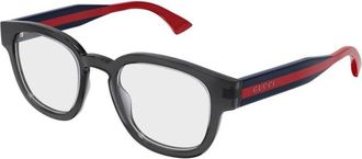 Gucci Ronde Optische Montuur - Heren - Brillen - Grijs - 48 MM - Accessoires