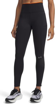Under Armour Velociti Performance Pocket Leggings in 008 Ultimate Black at Nordstrom, Size X-Large
