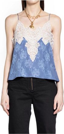 Chloé Mujer, Camisetas, Azul, Talla: S