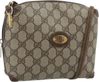 Gucci Pre-owned Vintage Shoulder Bag - Dames - Vintage Schoudertas - Bruin - ONE Size - Leer - Vintage