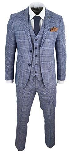 TruClothing Costume Homme Bleu Pièces au Style Vintage Gatsby
