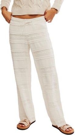 Free People Aiden Drawstring Lace Pants in White at Nordstrom Rack, Size X-Large