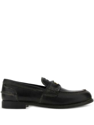 Miu Miu Mocassini penny in pelle - Nero