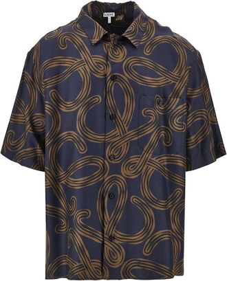 Loewe Anagram print silk shirt Man 40