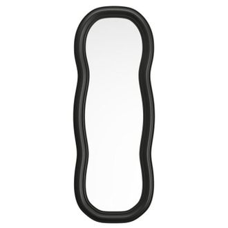 Vente-Unique Specchio organico L. 60 x H. 160 cm in Legno di paulownia Nero - TAYLI