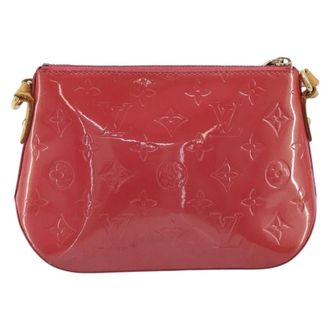 Louis Vuitton Minna Street Monogram Vernis Pink Patent_Leather Handbag (Pre-Owned)