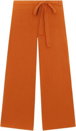 mare di latte Santa Fe Broek - Dames - Wijde Broeken - Oranje - S - Katoen - Broeken
