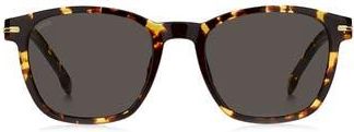 BOSS 52mm Square Sunglasses in Havana at Nordstrom Rack