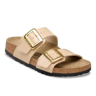Birkenstock Womens Sydney Luxe Sandals In Sand Patent